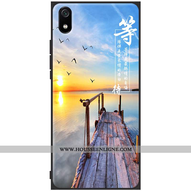 Housse Xiaomi Redmi 7a Dessin Animé Légère Coque Incassable Rose Amoureux Rouge