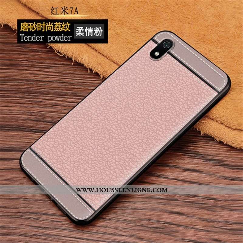 Housse Xiaomi Redmi 7a Fluide Doux Protection Personnalité Rouge Tout Compris Business Rose