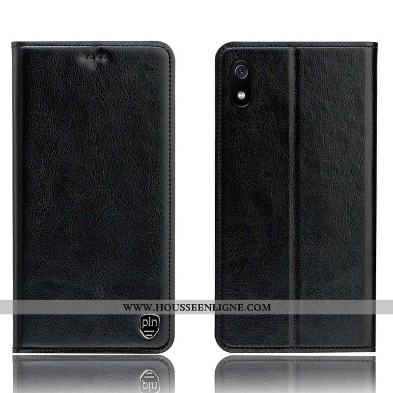 Housse Xiaomi Redmi 7a Modèle Fleurie Protection Petit Téléphone Portable Incassable Gris Cuir Vérit