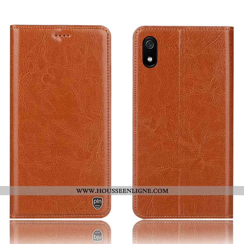 Housse Xiaomi Redmi 7a Modèle Fleurie Protection Petit Téléphone Portable Incassable Gris Cuir Vérit