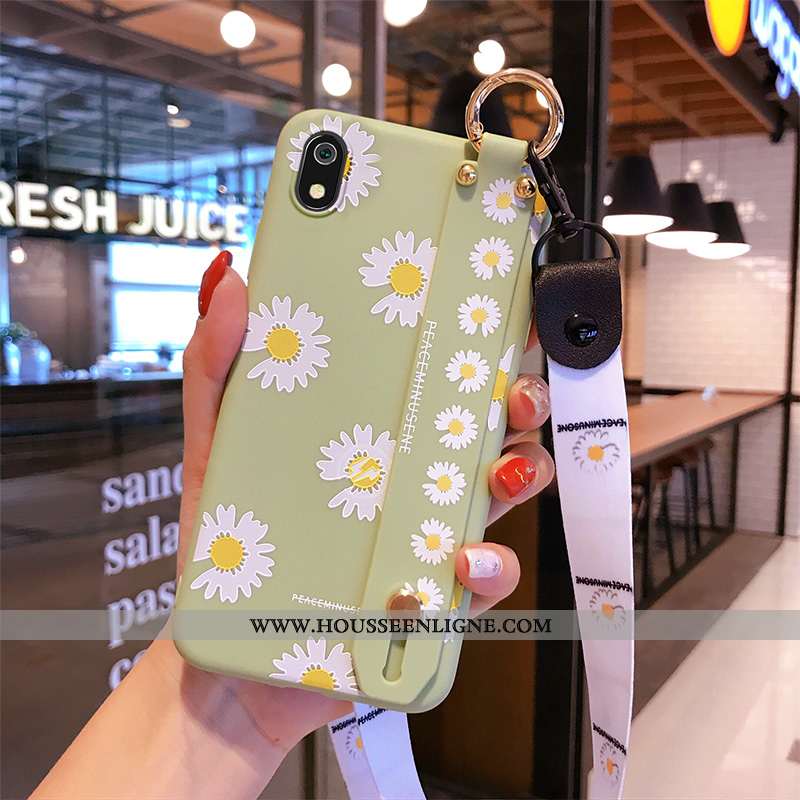 Housse Xiaomi Redmi 7a Protection Ornements Suspendus Net Rouge Tendance Créatif Téléphone Portable 