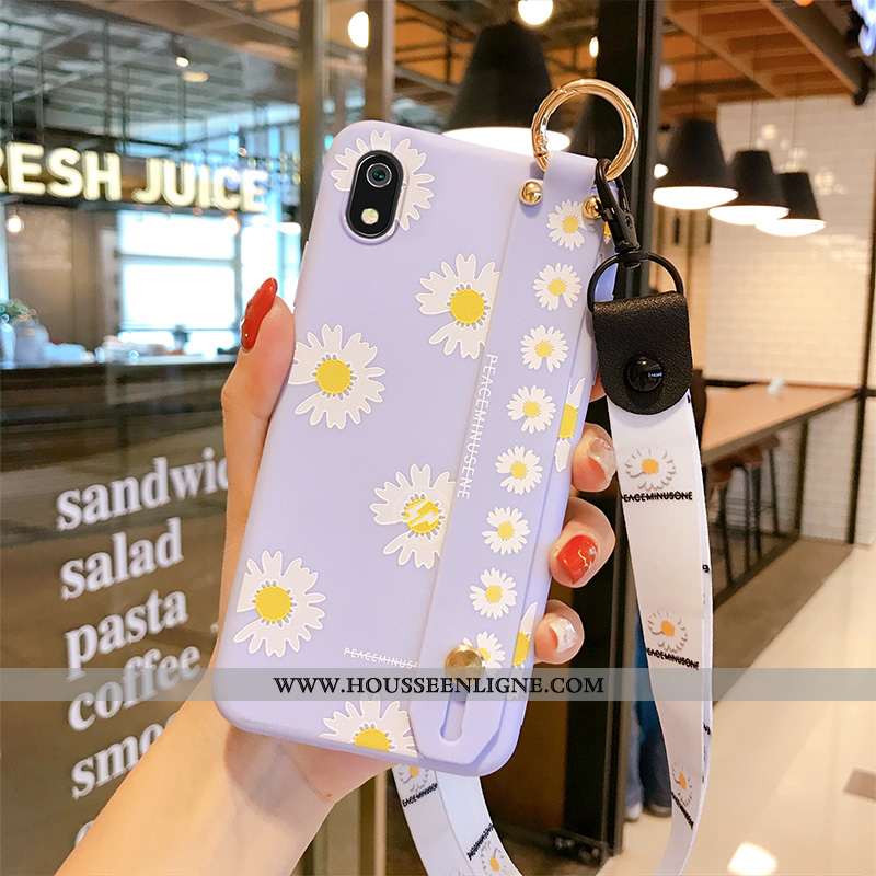 Housse Xiaomi Redmi 7a Protection Ornements Suspendus Net Rouge Tendance Créatif Téléphone Portable 
