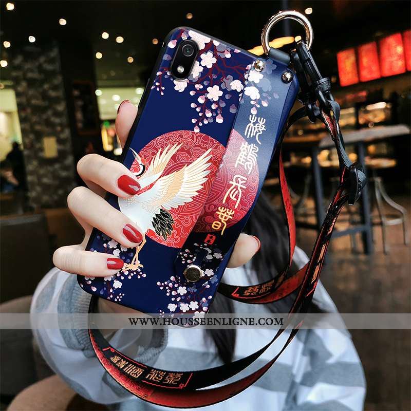 Housse Xiaomi Redmi 7a Tendance Fluide Doux Étui Ornements Suspendus Téléphone Portable Incassable S