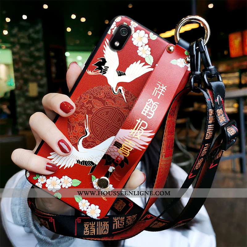 Housse Xiaomi Redmi 7a Tendance Fluide Doux Étui Ornements Suspendus Téléphone Portable Incassable S