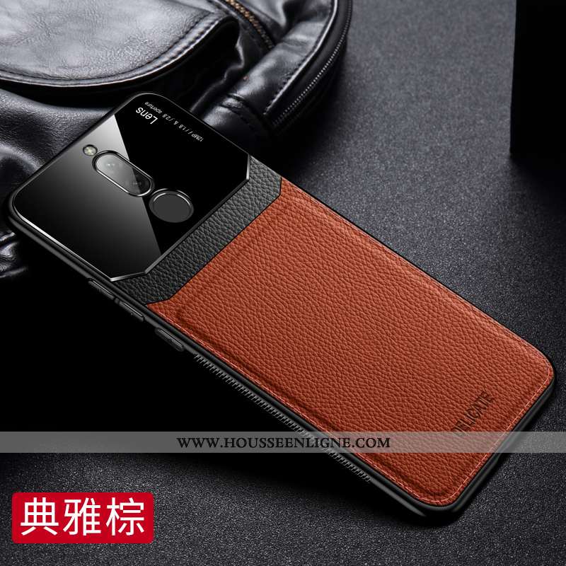 Housse Xiaomi Redmi 8 Fluide Doux Silicone Petit Modèle Fleurie Étui Rouge Téléphone Portable Marron