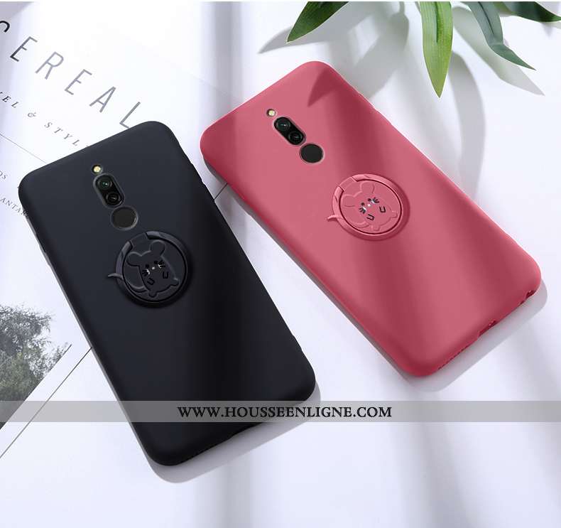 Housse Xiaomi Redmi 8 Personnalité Créatif Charmant Étui Ultra Magnétisme Support Rouge