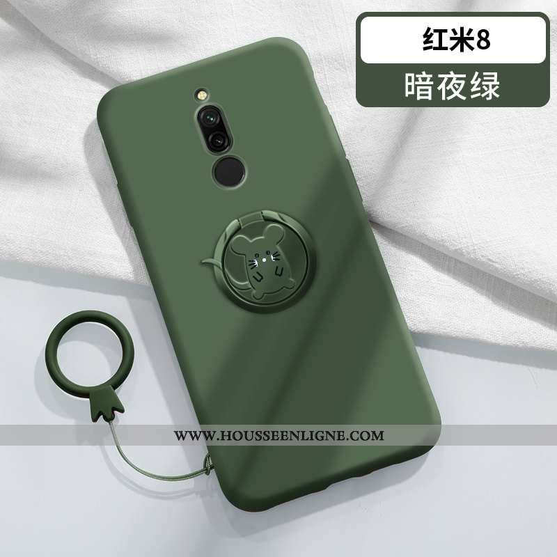 Housse Xiaomi Redmi 8 Personnalité Créatif Charmant Étui Ultra Magnétisme Support Rouge