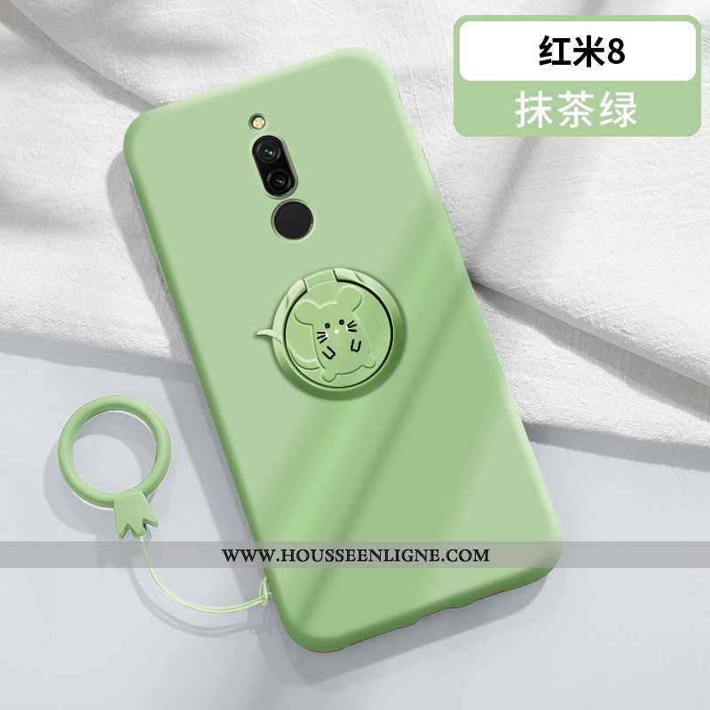 Housse Xiaomi Redmi 8 Personnalité Créatif Charmant Étui Ultra Magnétisme Support Rouge