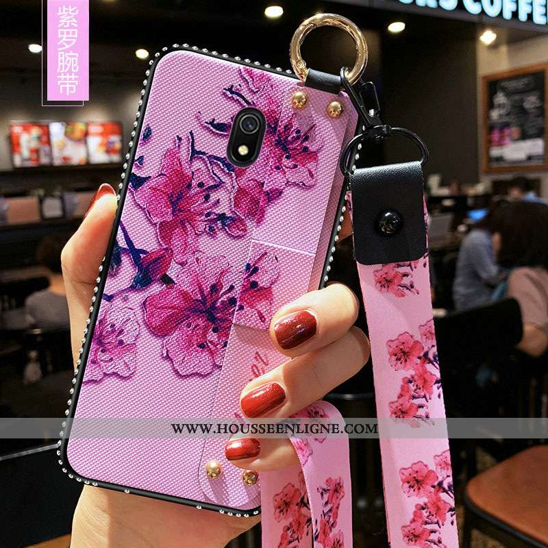 Housse Xiaomi Redmi 8a Fluide Doux Silicone Étui Coque Tout Compris Incassable Rouge Bleu