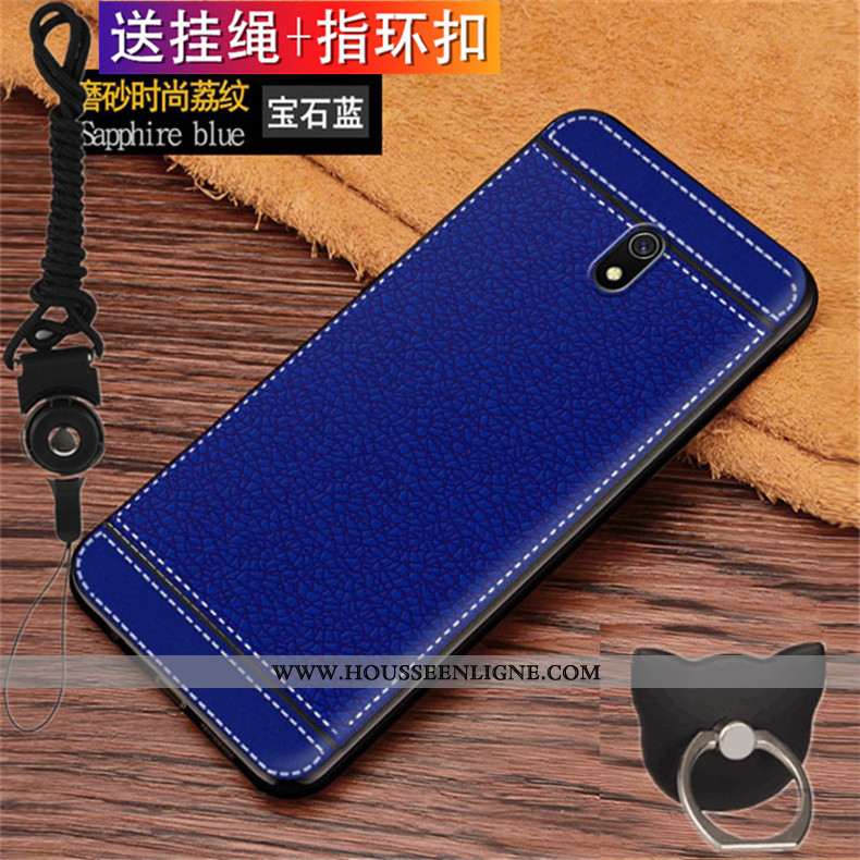 Housse Xiaomi Redmi 8a Protection Délavé En Daim Tout Compris Petit Anneau Fluide Doux Téléphone Por