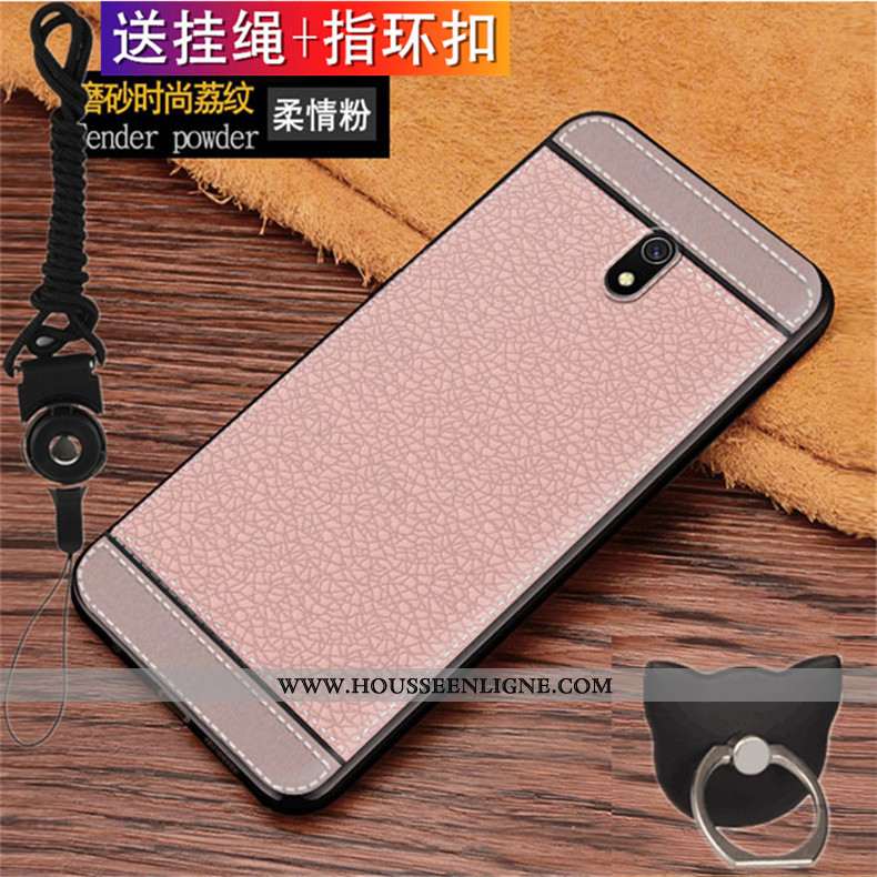 Housse Xiaomi Redmi 8a Protection Délavé En Daim Tout Compris Petit Anneau Fluide Doux Téléphone Por