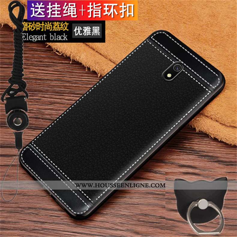 Housse Xiaomi Redmi 8a Protection Délavé En Daim Tout Compris Petit Anneau Fluide Doux Téléphone Por
