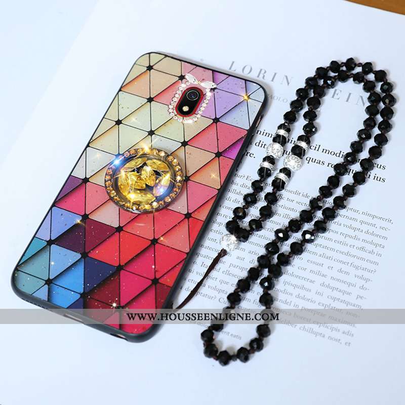 Housse Xiaomi Redmi 8a Protection Personnalité Téléphone Portable Silicone Tout Compris Créatif Roug