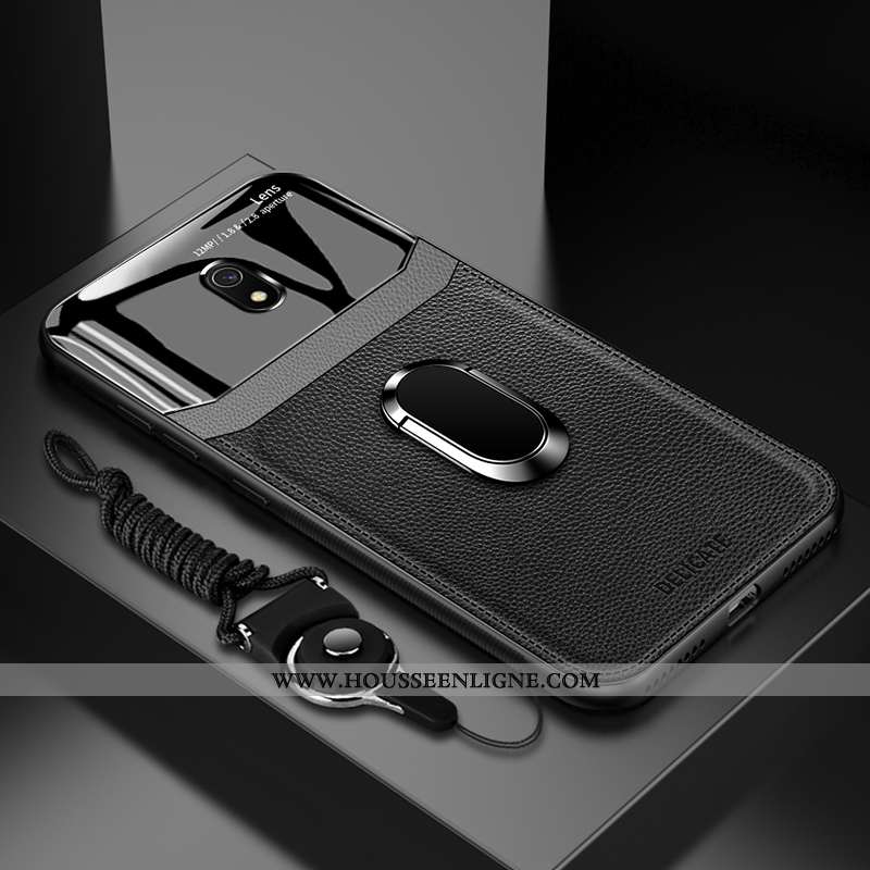 Housse Xiaomi Redmi 8a Protection Verre Net Rouge Incassable Tendance Petit Cuir Marron