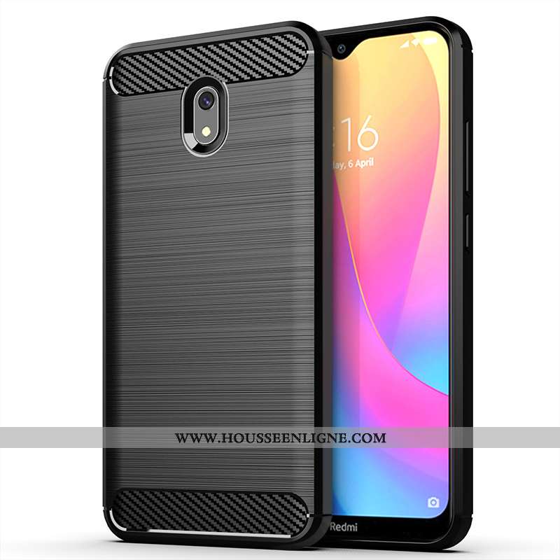 Housse Xiaomi Redmi 8a Silicone Protection Créatif Incassable Fluide Doux Rouge Noir