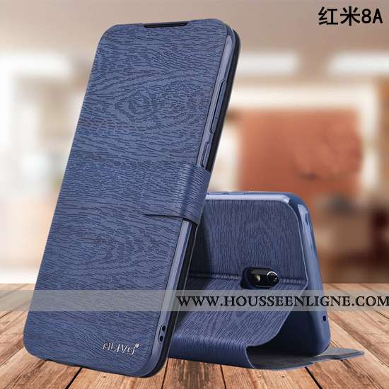 Housse Xiaomi Redmi 8a Silicone Protection Fluide Doux Téléphone Portable Tout Compris Étui Bleu Fon