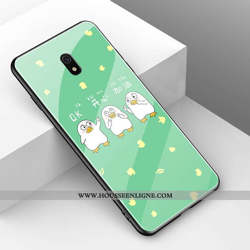Housse Xiaomi Redmi 8a Tendance Fluide Doux Nouveau Vert Animal Simple Coque Verte