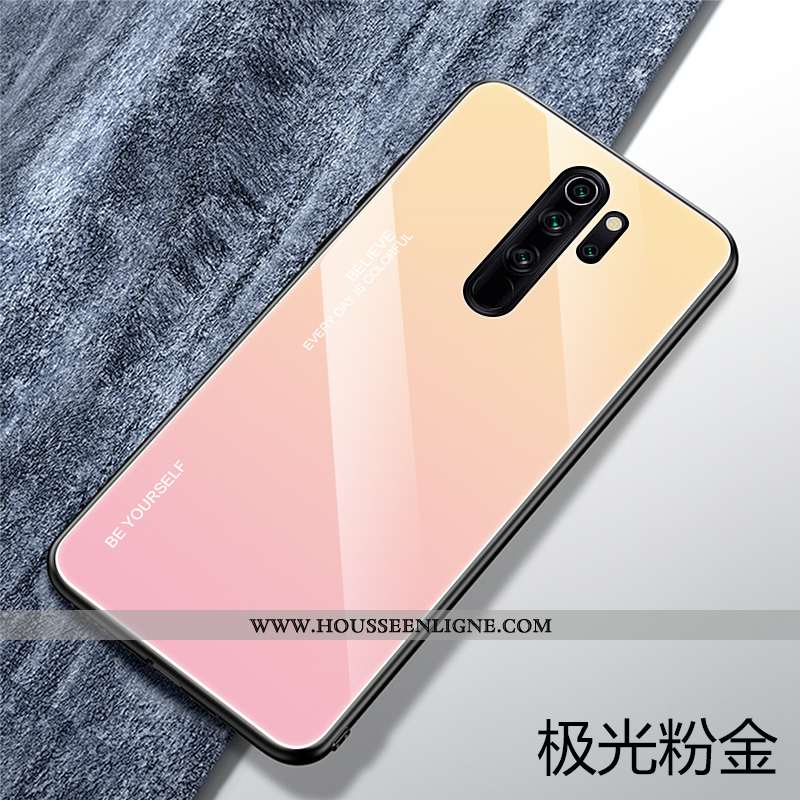 Housse Xiaomi Redmi 9 Créatif Tendance Coque Téléphone Portable Étui Dégradé Net Rouge Bleu Foncé