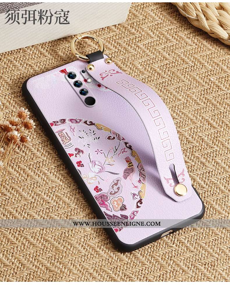 Housse Xiaomi Redmi 9 Mode Personnalité Téléphone Portable Violet Légère Étui Fluide Doux