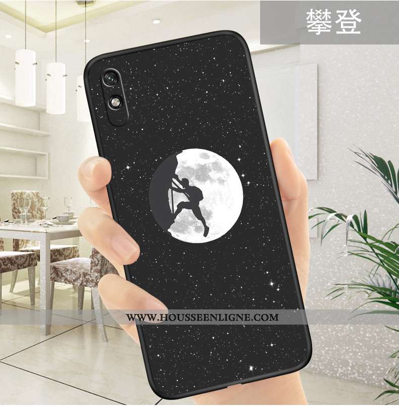 Housse Xiaomi Redmi 9a Fluide Doux Silicone Blanc Tout Compris Dessin Animé Protection Étui Blanche