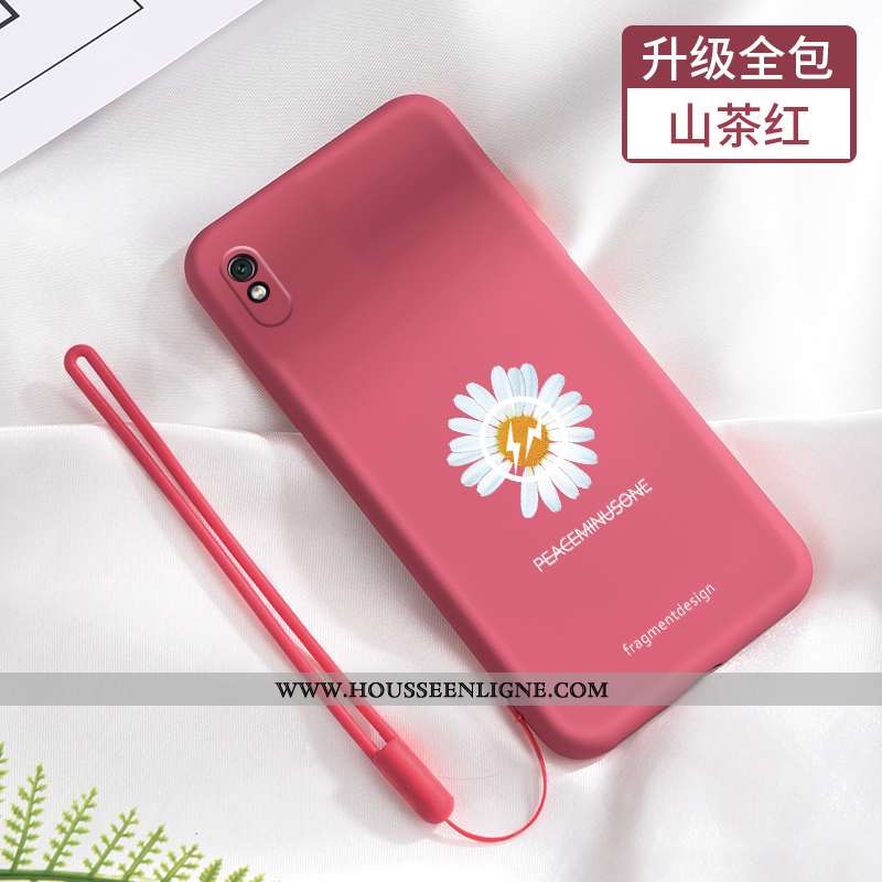 Housse Xiaomi Redmi 9a Fluide Doux Silicone Étui Téléphone Portable Délavé En Daim Incassable Tout C