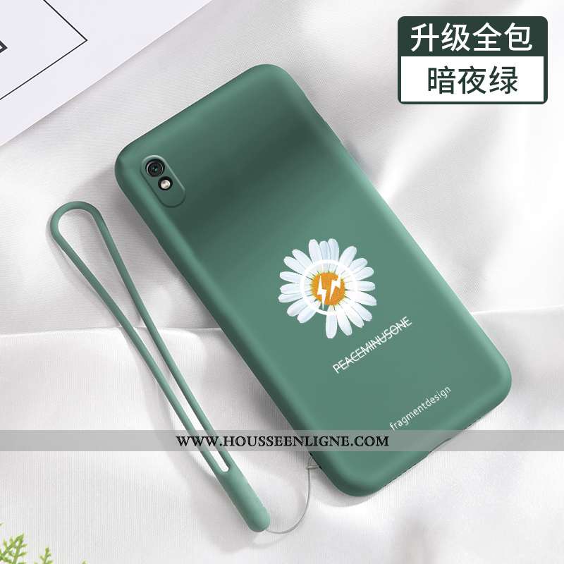 Housse Xiaomi Redmi 9a Fluide Doux Silicone Étui Téléphone Portable Délavé En Daim Incassable Tout C