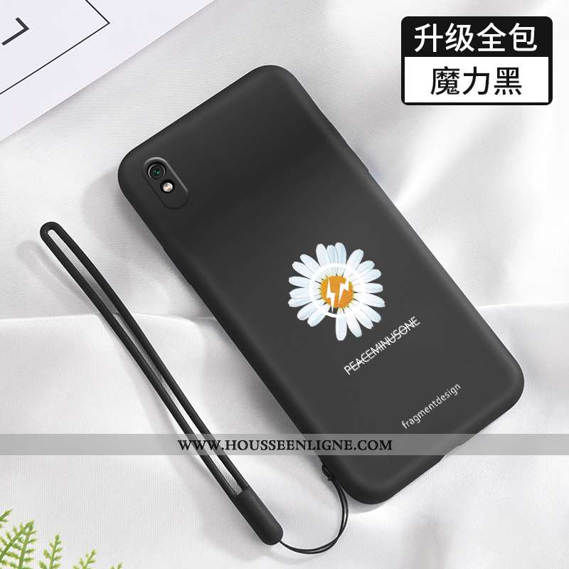 Housse Xiaomi Redmi 9a Fluide Doux Silicone Étui Téléphone Portable Délavé En Daim Incassable Tout C