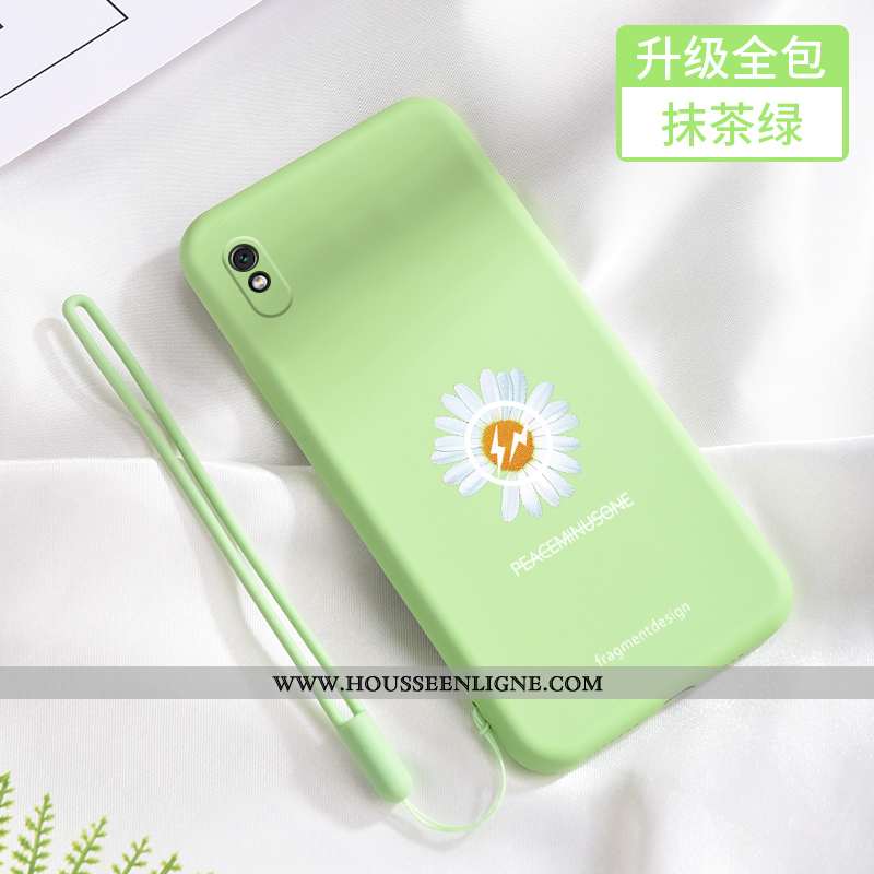 Housse Xiaomi Redmi 9a Fluide Doux Silicone Étui Téléphone Portable Délavé En Daim Incassable Tout C