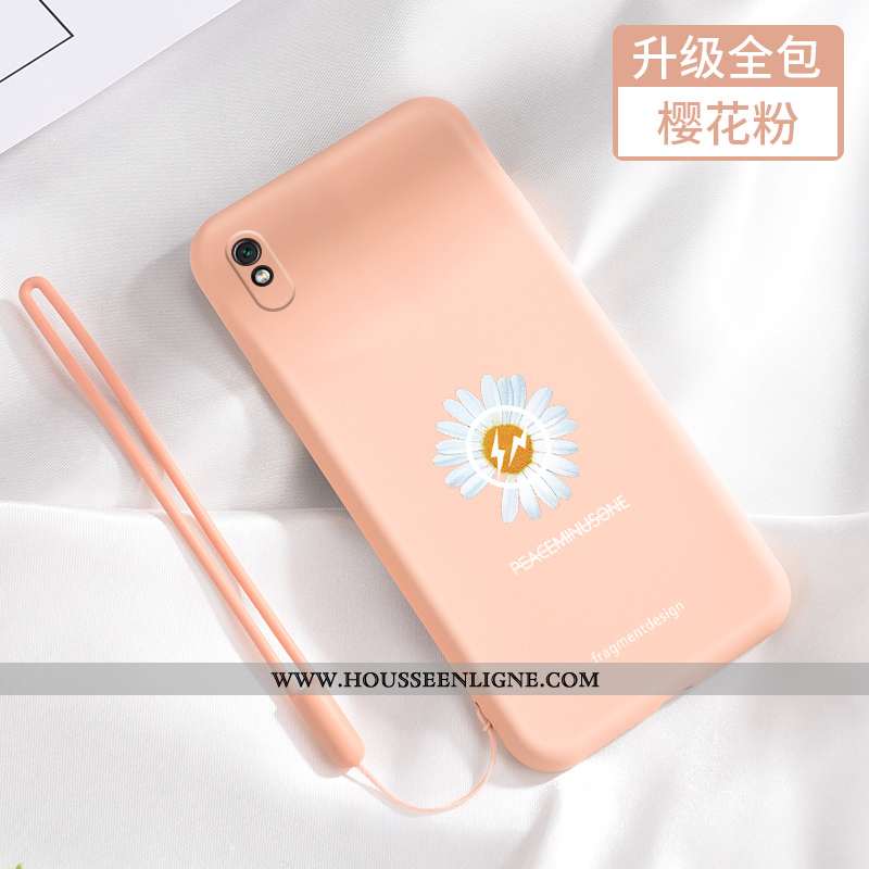 Housse Xiaomi Redmi 9a Fluide Doux Silicone Étui Téléphone Portable Délavé En Daim Incassable Tout C