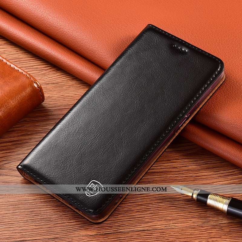 Housse Xiaomi Redmi 9a Protection Cuir Véritable Petit Étui Téléphone Portable Rose Incassable