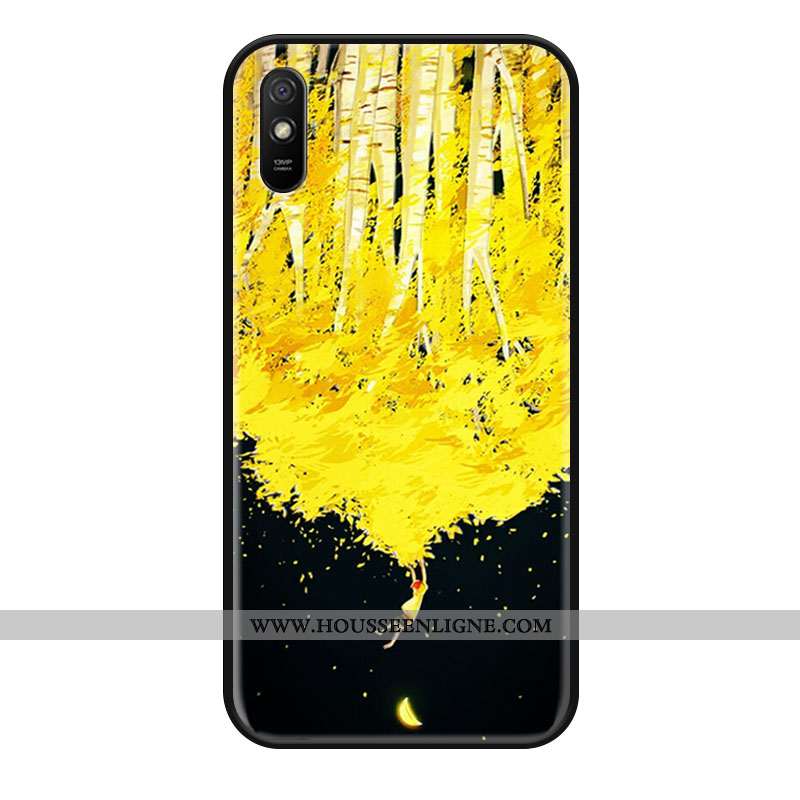 Housse Xiaomi Redmi 9a Protection Personnalité Incassable Rouge Coque Vintage Mode Jaune