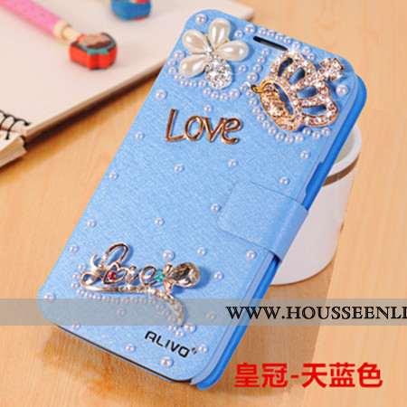 Housse Xiaomi Redmi Note 5 Cuir Protection Coque Strass Téléphone Portable Incassable Rouge Rose