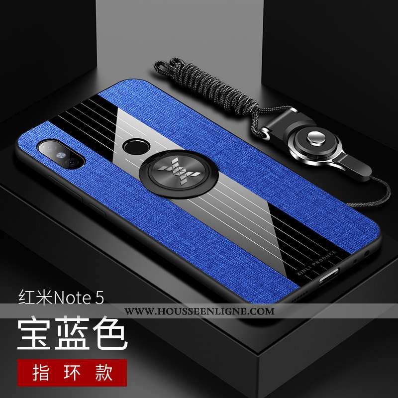 Housse Xiaomi Redmi Note 5 Légère Fluide Doux Verre Créatif Ultra Rouge Étui