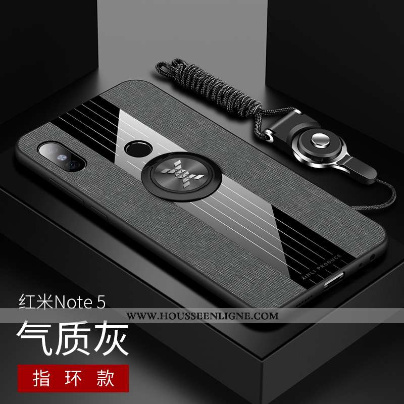 Housse Xiaomi Redmi Note 5 Légère Fluide Doux Verre Créatif Ultra Rouge Étui