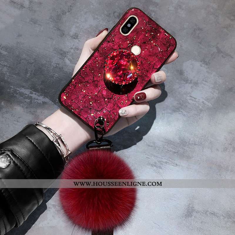 Housse Xiaomi Redmi Note 5 Légère Modèle Fleurie Fluide Doux Cristal Violet Ultra Protection