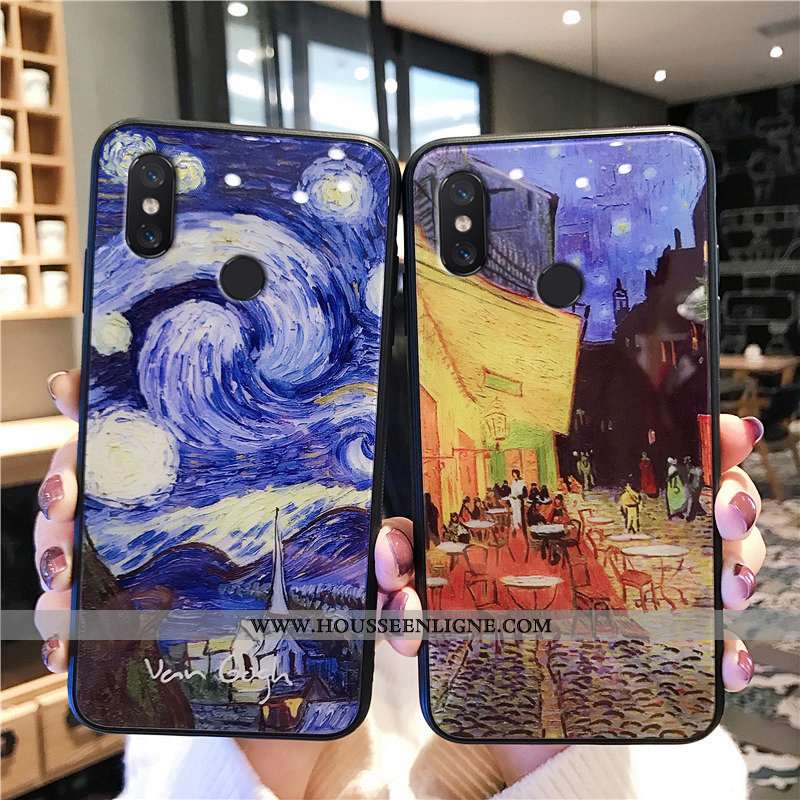 Housse Xiaomi Redmi Note 5 Personnalité Tendance Haute Étui Tout Compris Rouge Verre Bleu