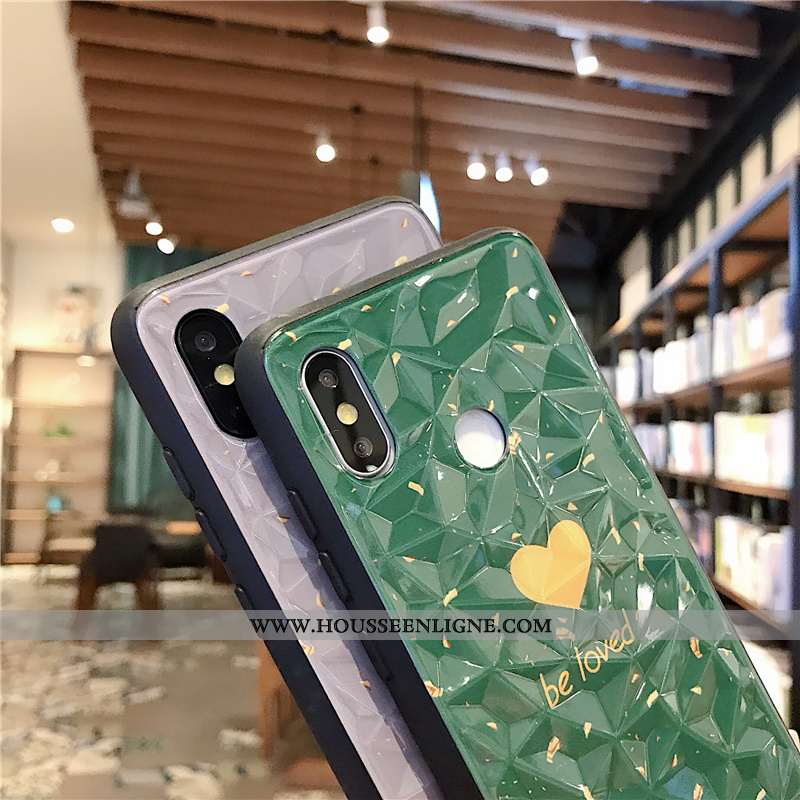 Housse Xiaomi Redmi Note 5 Silicone Protection Net Rouge Créatif Tendance Charmant Coque Verte