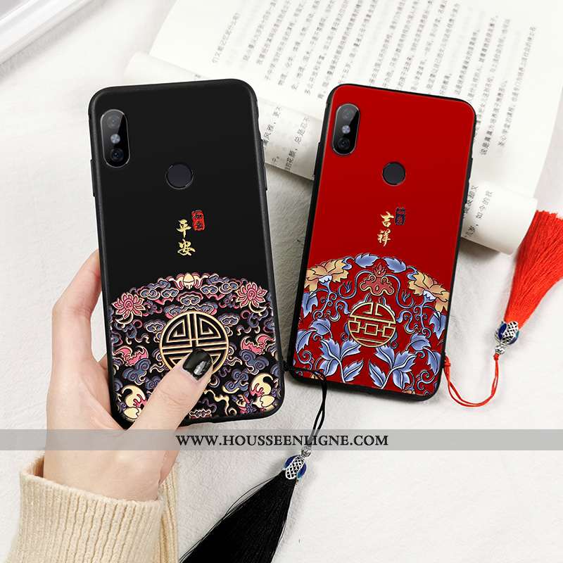 Housse Xiaomi Redmi Note 5 Tendance Fluide Doux Rouge Protection Silicone Tout Compris Style Chinois