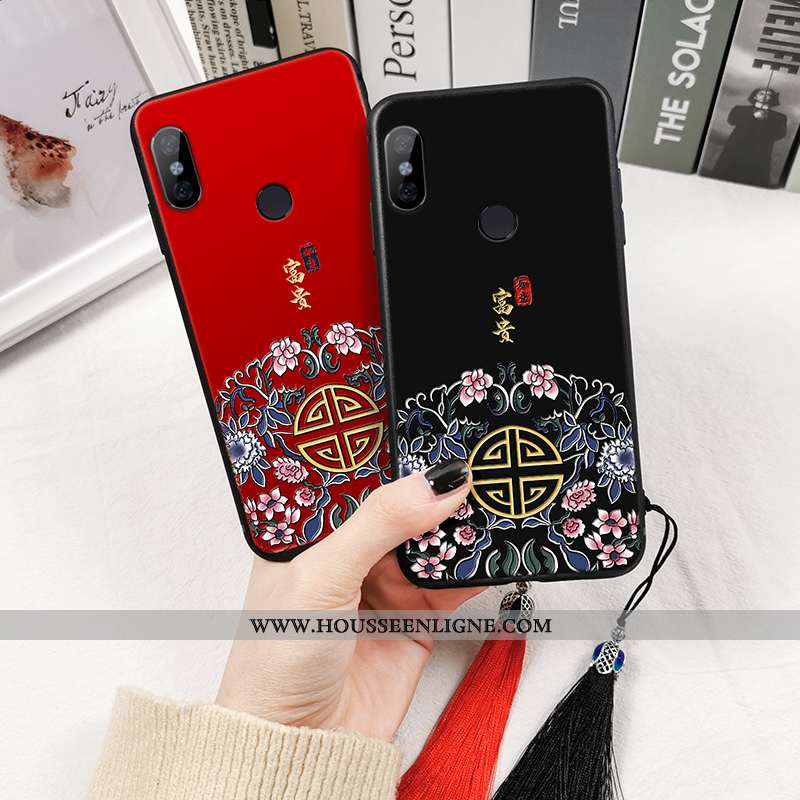 Housse Xiaomi Redmi Note 5 Tendance Fluide Doux Rouge Protection Silicone Tout Compris Style Chinois