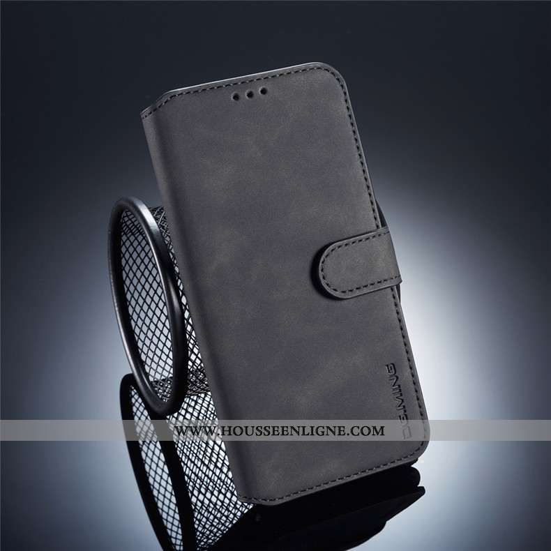 Housse Xiaomi Redmi Note 6 Pro Cuir Incassable Étui Rouge Tout Compris Business Coque Marron