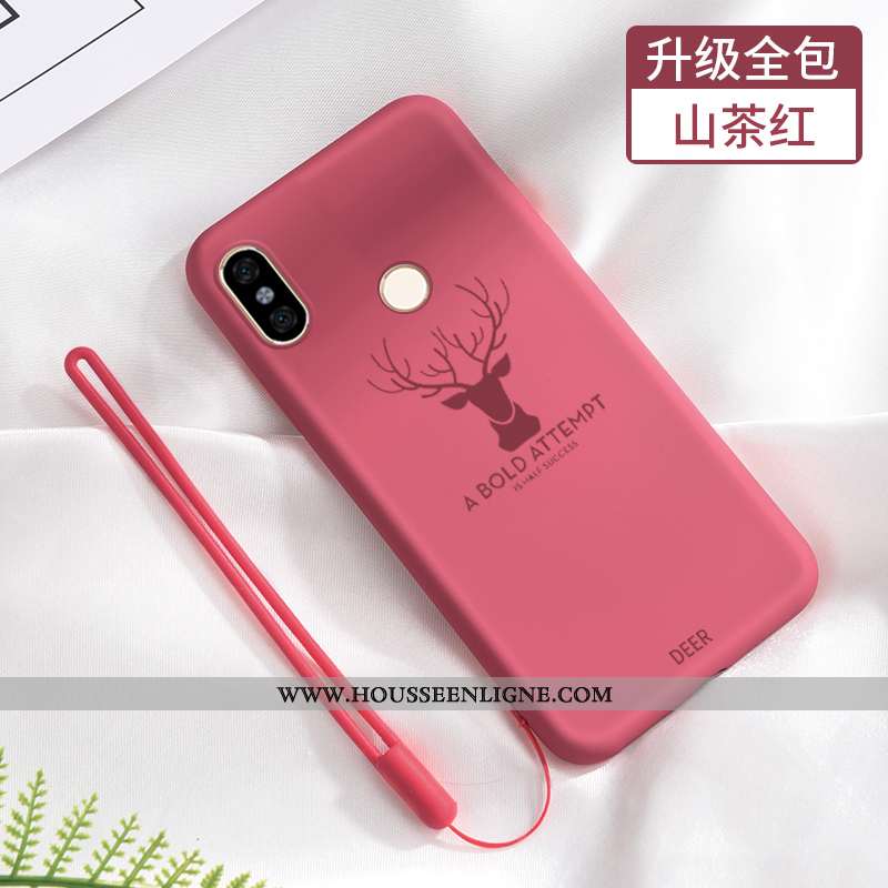 Housse Xiaomi Redmi Note 6 Pro Silicone Protection Incassable Délavé En Daim Étui Téléphone Portable