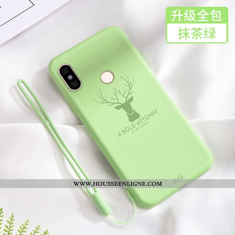 Housse Xiaomi Redmi Note 6 Pro Silicone Protection Incassable Délavé En Daim Étui Téléphone Portable