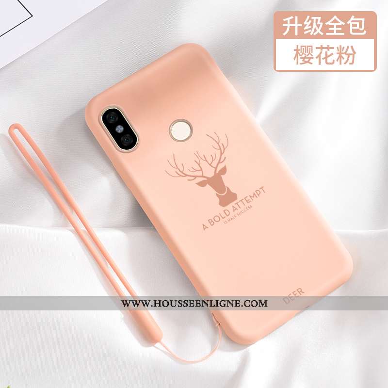 Housse Xiaomi Redmi Note 6 Pro Silicone Protection Incassable Délavé En Daim Étui Téléphone Portable