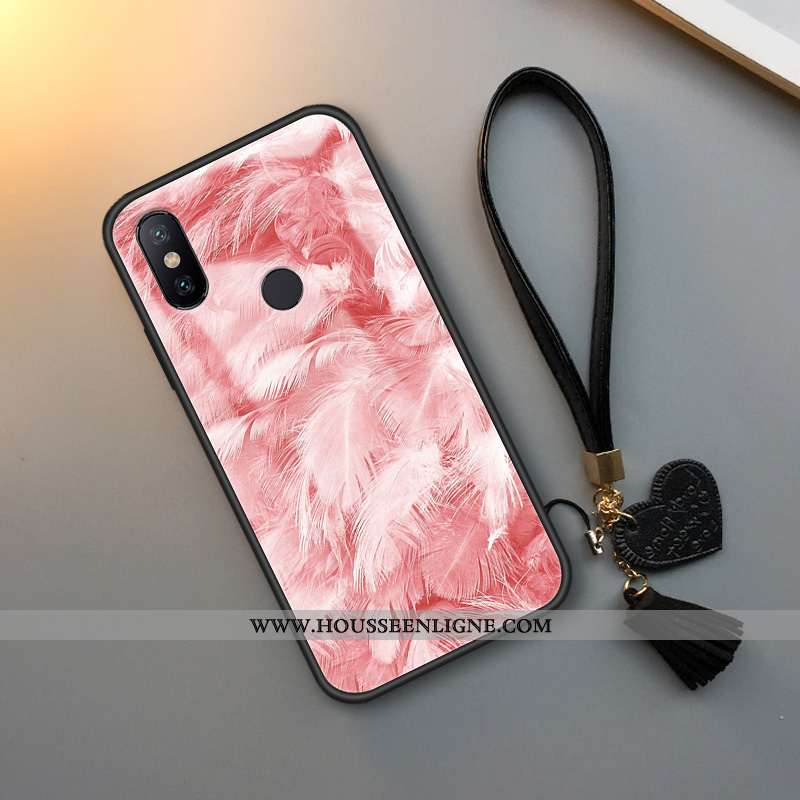 Housse Xiaomi Redmi Note 6 Pro Verre Fluide Doux Téléphone Portable Ciel Étoilé Incassable Rouge Pro