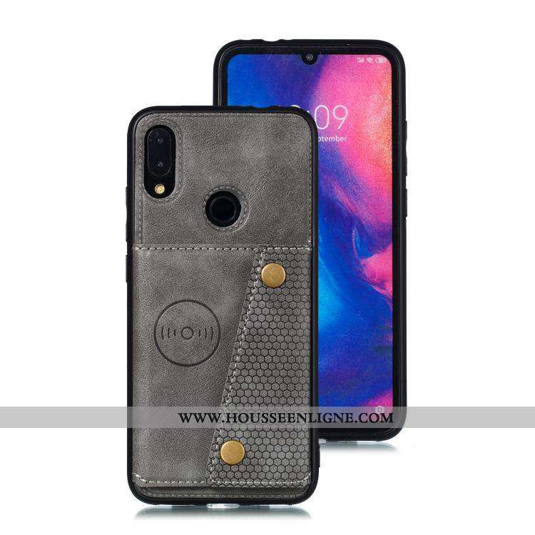 Housse Xiaomi Redmi Note 7 Coque En Silicone Protection Noir Rouge Fluide Doux Téléphone Portable Ét