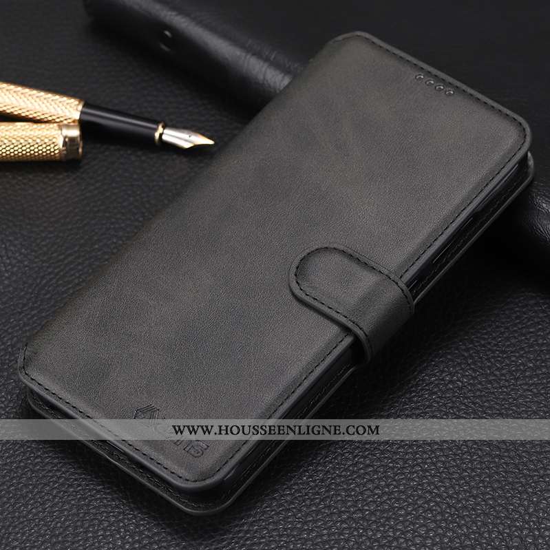 Housse Xiaomi Redmi Note 7 Fluide Doux Silicone Protection Marron Étui Rouge Coque