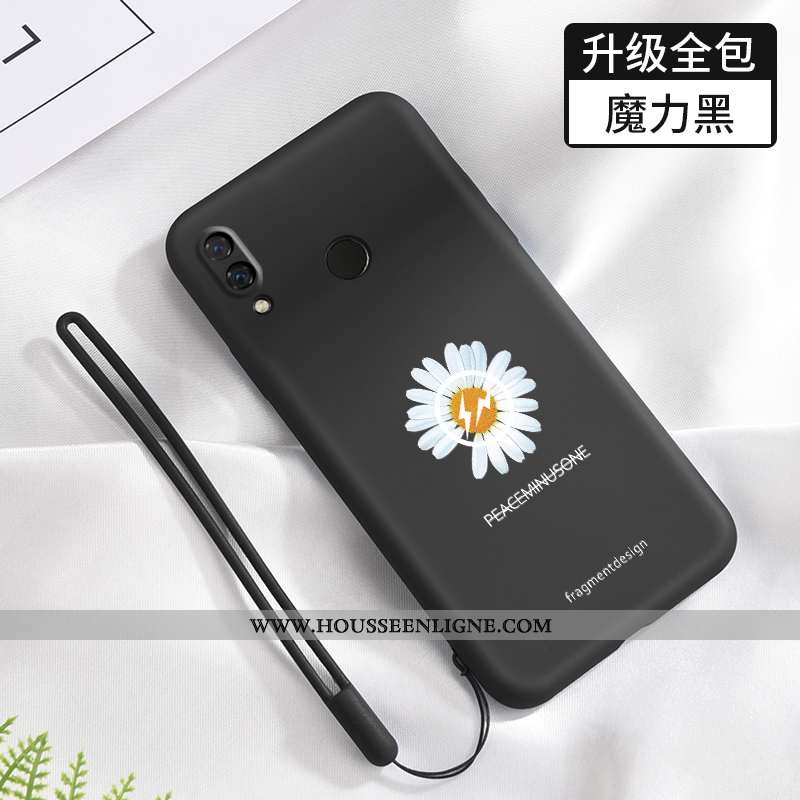 Housse Xiaomi Redmi Note 7 Fluide Doux Silicone Tendance Incassable Rouge Petite Marguerite Téléphon