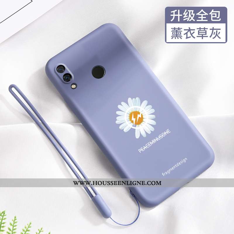 Housse Xiaomi Redmi Note 7 Fluide Doux Silicone Tendance Incassable Rouge Petite Marguerite Téléphon