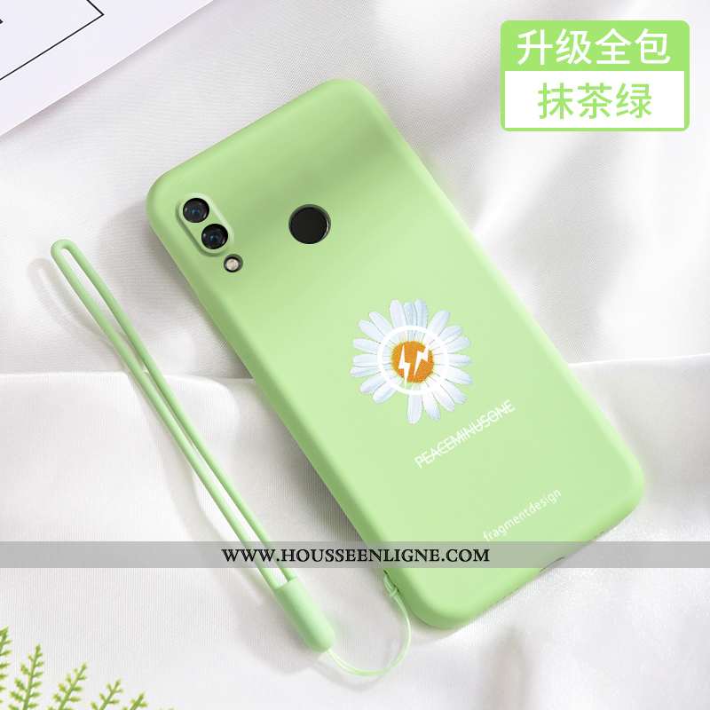 Housse Xiaomi Redmi Note 7 Fluide Doux Silicone Tendance Incassable Rouge Petite Marguerite Téléphon