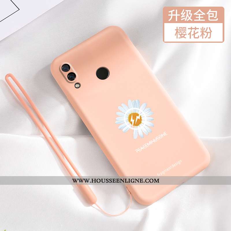 Housse Xiaomi Redmi Note 7 Fluide Doux Silicone Tendance Incassable Rouge Petite Marguerite Téléphon